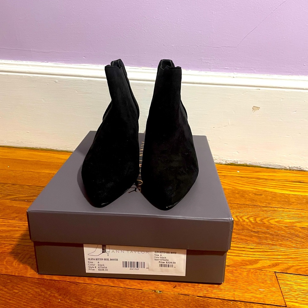 Ann Taylor suede booties